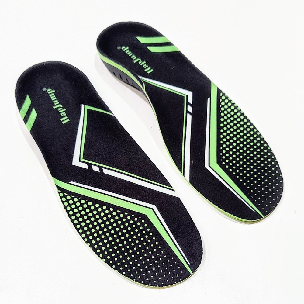 HapJump Insoles Plantar Fasciitis Pain Relief Green XS Men 4.5-6.5 Women 5.5-7.5